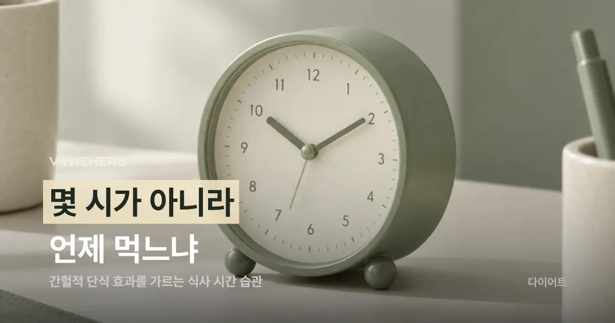 간헐적 단식, 몇 시간이 아니라 언제 먹느냐가 관건입니다
