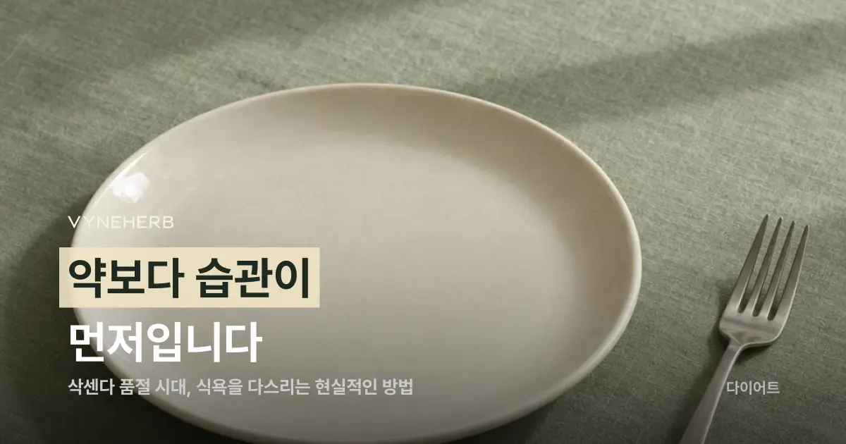 삭센다 품절 대란, 약 없이 식욕을 다스리는 현실적인 방법