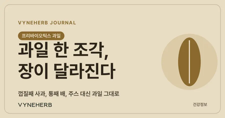 과일 한 조각, 장이 달라진다
